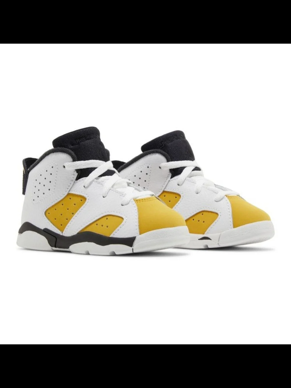 Nike 2024 Toddler Air Jordan 6 Retro TD Sneakers Size 7C - Yellow Ochre Wht& Blk